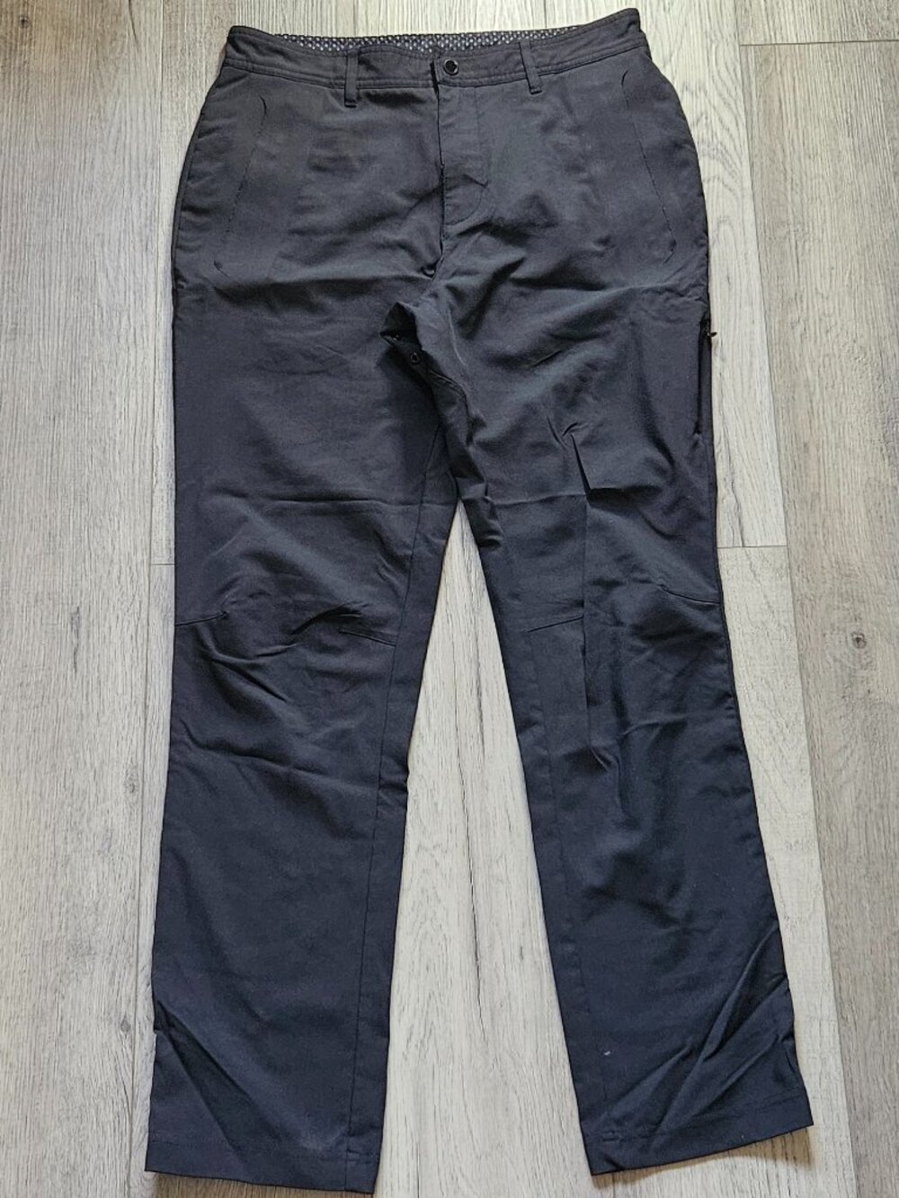 Men's Lululemon ABC Pants Slim Black Technical Gear Travel Trousers Size 32